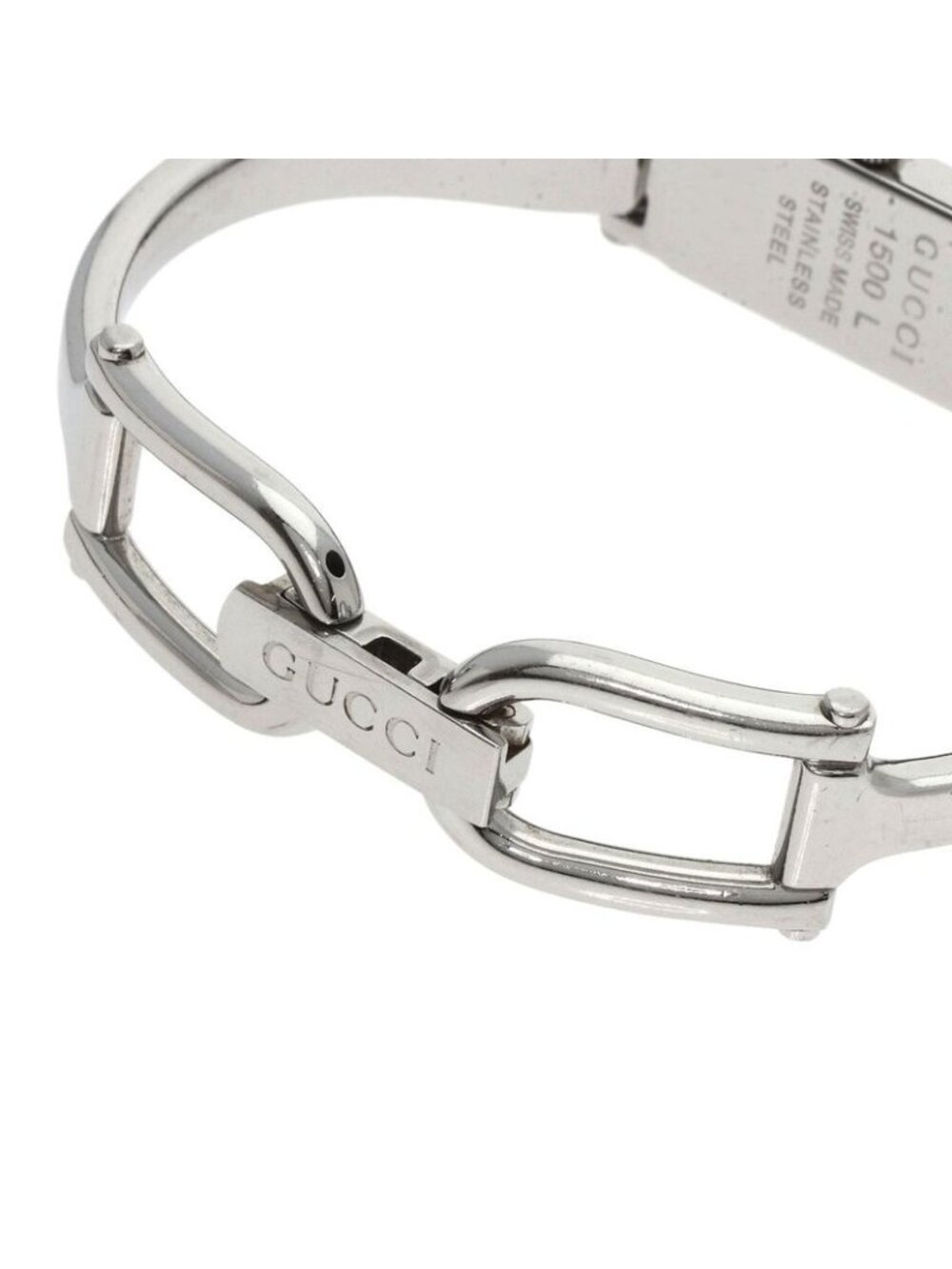Gucci Square Face Bangle Watch SS - Picture 8 of 15